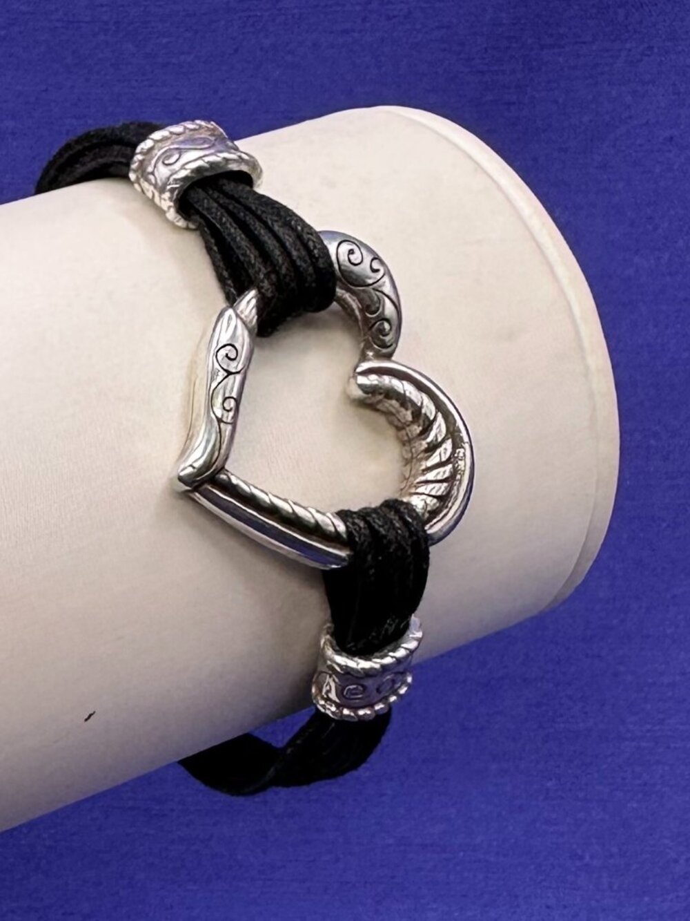 Brighton Silver Plated Heritage Heart Bracelet